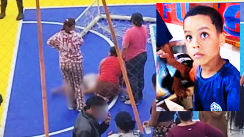 Morre no hospital menino atingido por trave em quadra esportiva